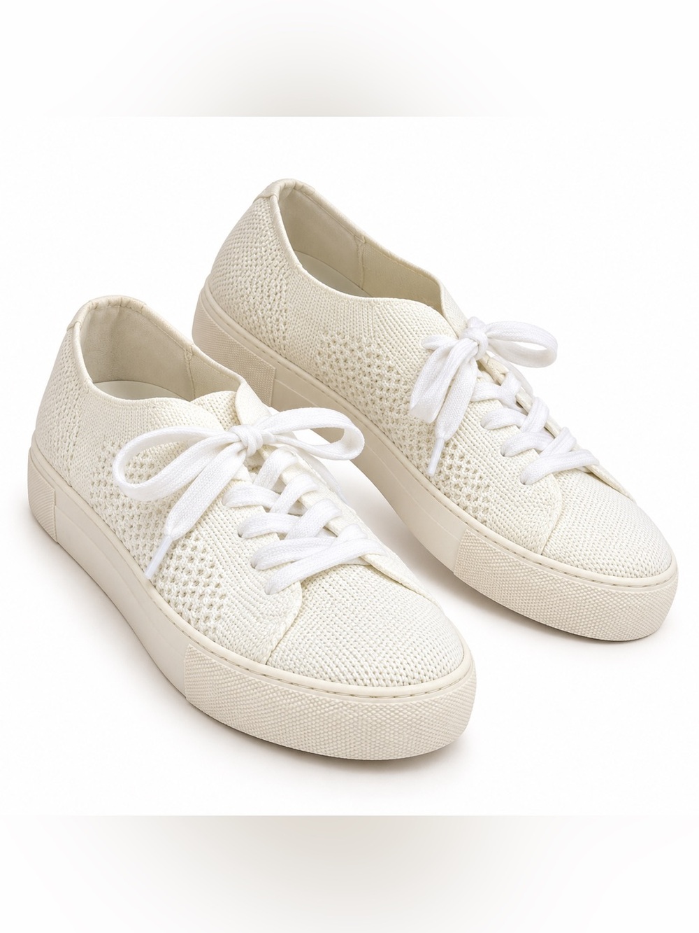 Madden Girl BINX White Knit Sneakerina Sneakers Women’s 8
